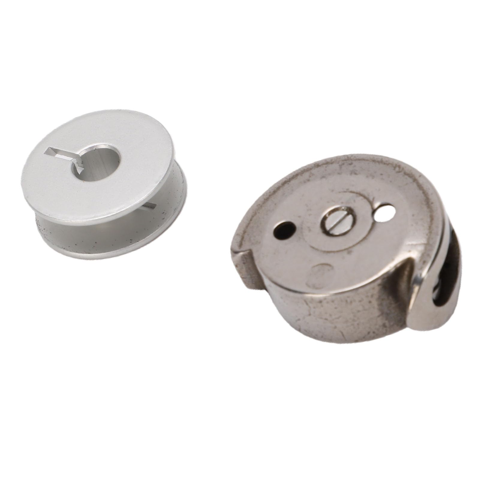 Bobina per Cucire e Gancio Navetta, Ricambio per Macchina da | Acciaio Inox e Lega di Alluminio, Ricambio 81952 82552, Esterno lucido.