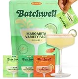Margarita Variety Pack Cocktail Mix & Mocktail Mix - Classic, Spicy & Skinny | Drink Mixes for Cocktails & Non-Alcoholic Drinks | No Artificial Sweeteners or Preservatives | Batchwell