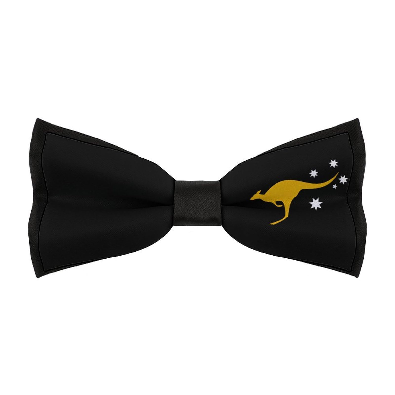 peiyeety Australian Flag Bow Ties for Men Classic Adjustable Bowtie Clip On Formal Wear for Business Wedding