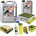 Produktbild QR-PARTS 69352911 Filter Set Inspektionspaket 6 Liter Motoröl Top Tec 4200 5W-30 MANN-FILTER Innenraumfilter Kraftstofffilter Luftfilter Ölfilter