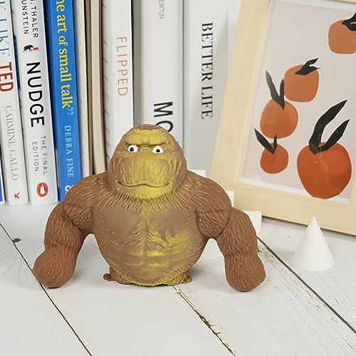 Ainiv Anti Stress Spielzeug, Gorilla-Figur zum Stressabbau, Latex Monkey Gorilla Toys, Sensory Relief Fidget Toy, Weiches Squeeze-Spielzeug, Geeignet für Freizeit, Unterhaltung, Stressabbau