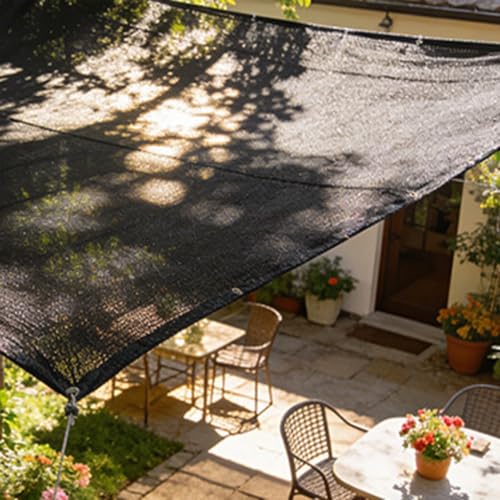 Malla de sombreado con ojales lona jardín exterior toldo pérgola 2x6m 5