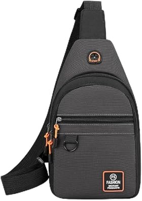 Men's Crossbody Bag Shoulder Sling Bag Anti-theft Lock Chest Bag