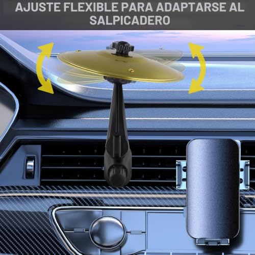 Miniatura 7 de 2 Pcs Platillo Bateria para Coche, Ajustable 360°, 2 Cabezales, 14 cm Tambor de Coche con 2 Mini Mazos, Ranura de Ventilación, Car Crash Cymbal para Todo Coche Amantes Música Entretenimiento