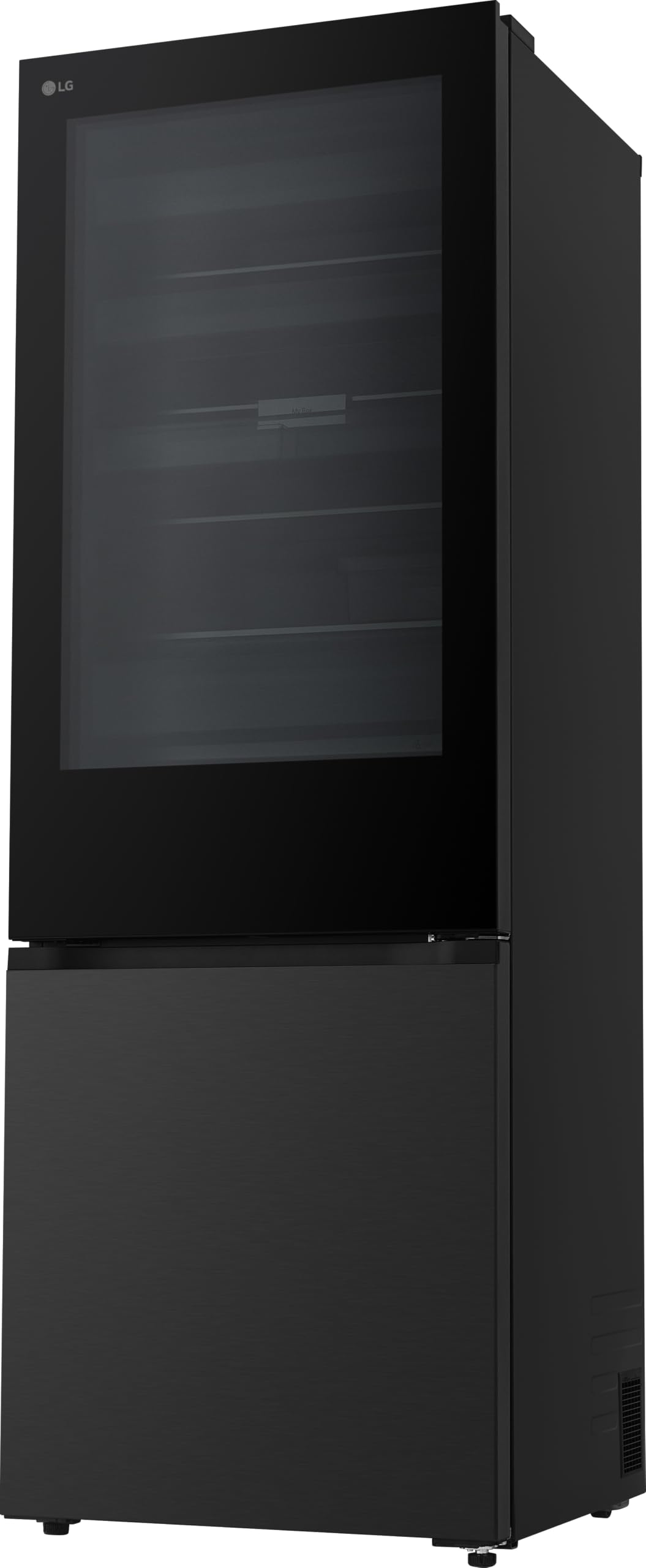 LG GBGW92GCEV Fit&Max Kühl-/Gefrierkombination (465 L, Energieklasse C) vollintegrierbar oder freistehend mit InstaView, FRESHConverter+, Total No Frost, MyBox, Schwarz