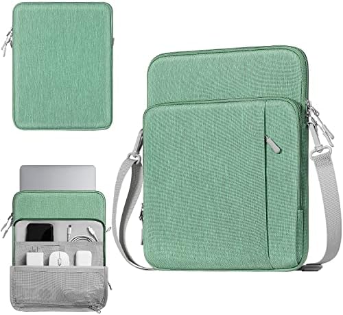 TiMOVO 13.3 Inch Laptop Sleeve Case Shoulder Bag with Pockets for iPad Pro 12.9 2022/2021/2020, MacBook Air 2022-2018, MacBook Pro 2022-2016, Galaxy Tab S8+ 12.4", Surface Pro 9/8, Black