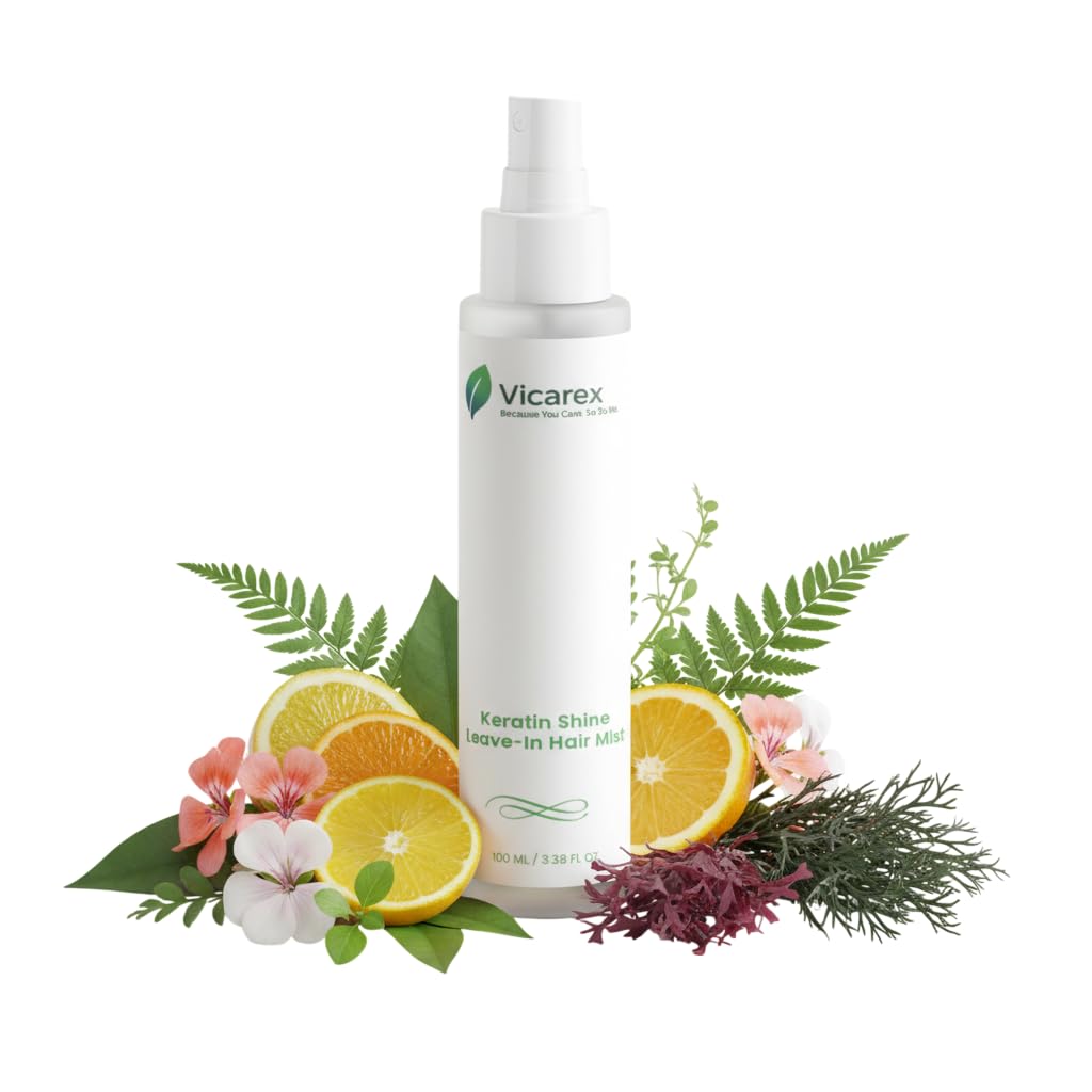 Keratin Shine Leave-In Hair Mist 3.38oz – Anti-Frizz & Heat Protectant Spray up to 450°F, Lightweight Leave-In Conditioner for Smooth, Shiny, Damage-Free Hair All Hair Types