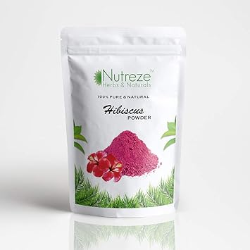 Nutreze Herbs & Naturals Organic Hibiscus Leaves Powder For Hair Care & Hair Growth & Face Pack - 200g