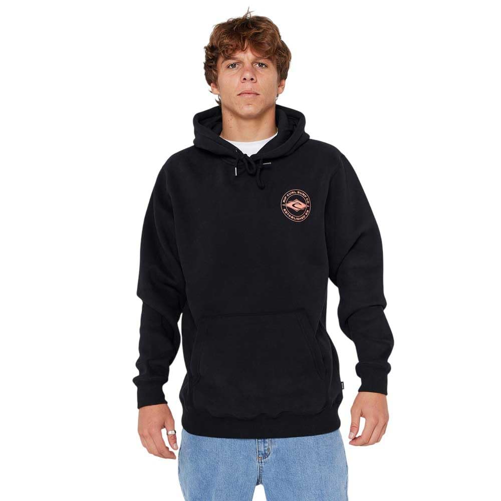 Rip Curl Staple Pullover Hoodie - Black -  M