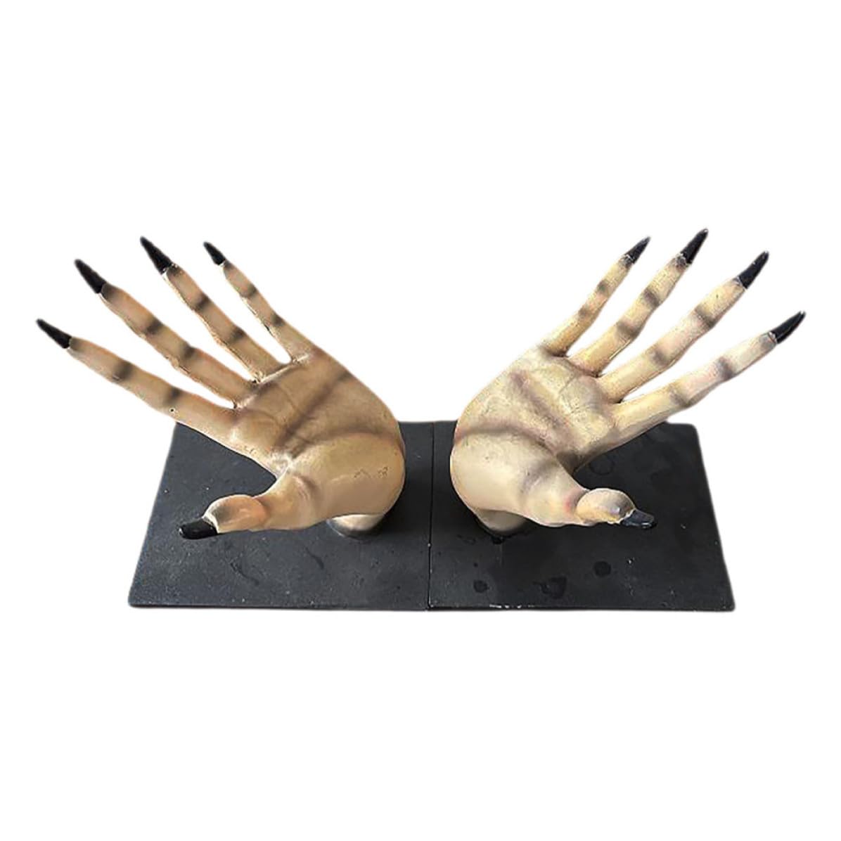 Soporte con forma de mano de bruja de resina duradera y decoración creativa