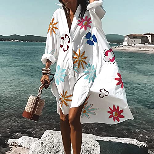 Robe de printemps fluide et légère avec boutons tendances