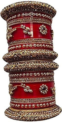 Shanaya Trader's Bridal Dulhan Chuda Set for Girl & Women Set Of 2