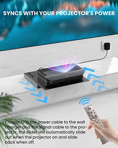 Image of AWOL VISION IC-A150 Motorized Slider Tray for Ultra short throw(UST) projector, extend to 150 inch picture, automatically Retractable Tray telescopic design, smart syncs with projector's power