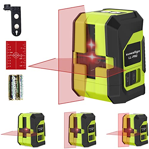 Laser Level Self Leveling - Dual Modules Cross Line Laser Tool with Vertical and Horizontal Line,Selectable Laser Lines