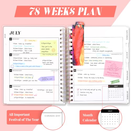 Image of Planner 2026-2027, 18 Months Academic Daily Weekly Monthly Calendar Planner