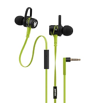 Ant Audio Wave 506 Wired in Ear Headset with Mic - Lime Green