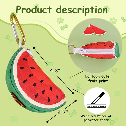 ICEMOOD Convenient Dog Poop Bag Holder Leash Attachment with Zipper Case for Potty Bags - Image 2