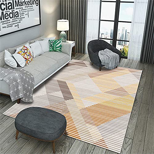Webteppich Tatami Teppich Schlafzimmerteppich orange warmes Design, schalldicht,...