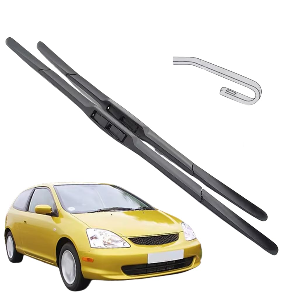 Essuie-Glace Civic 7 2000-2006 | Balais de Voiture Avant Silencieux 2PCS