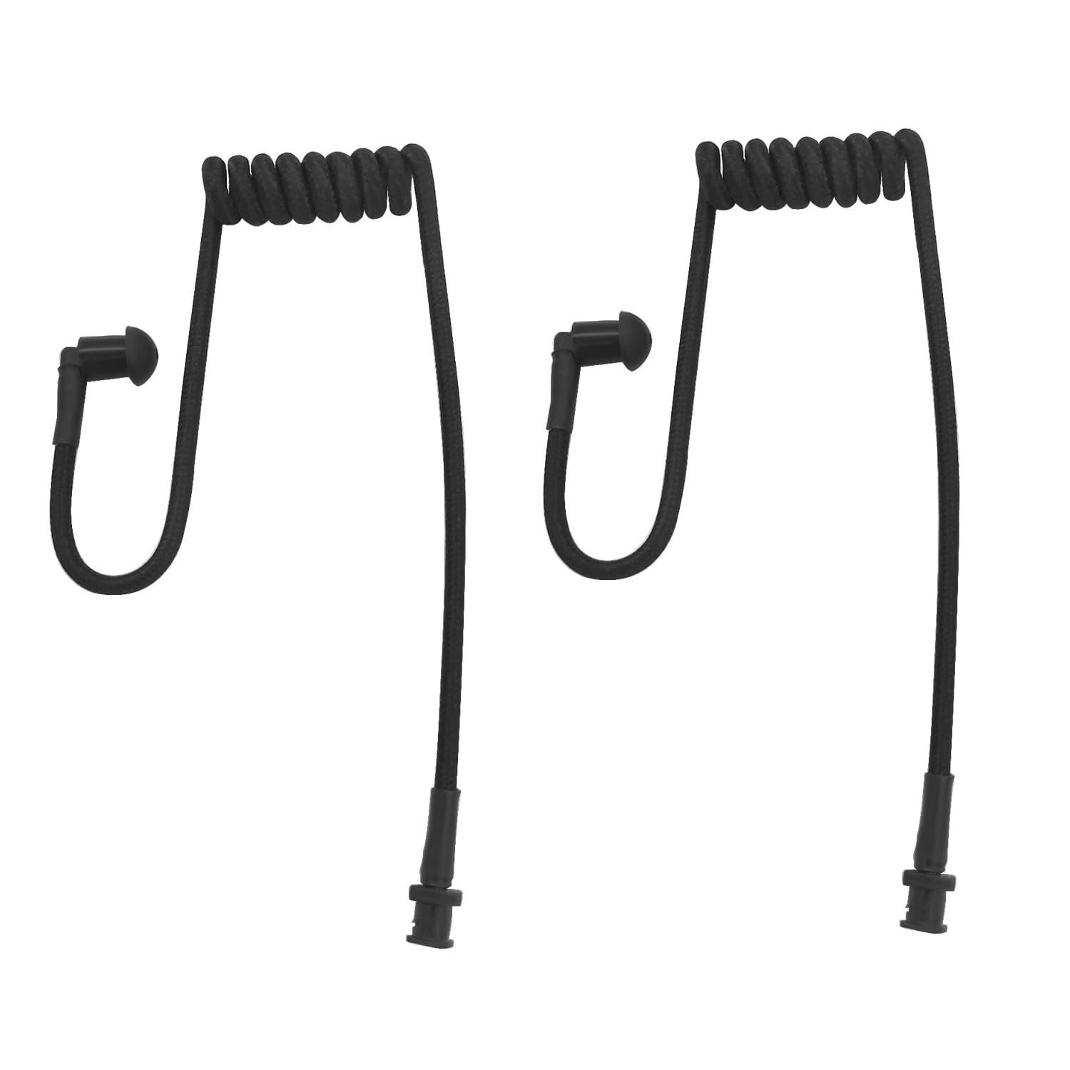 PZYPYM Acoustic Braided Tube Earpiece Replacement,Nylon Kinitted Fabric Ear Piece Coils for Walkie Talkie Two Way Radio Surveillance Headphones