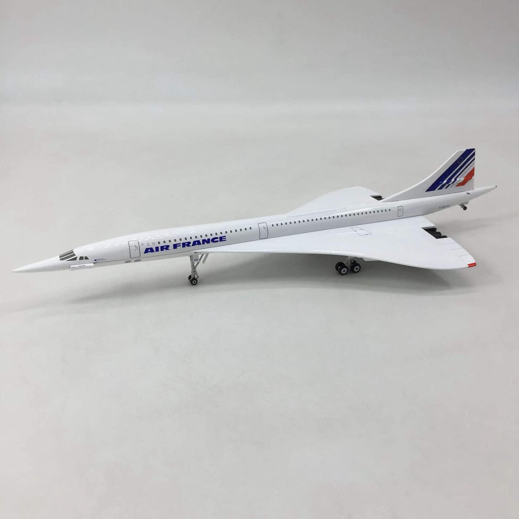 1/200 Concorde supersónico pasajero avión Air France modelo de vía aérea para colección de pantalla