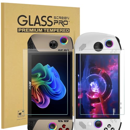 KEANBOLL 2 Pack Tempered Glass Screen Protector for MSI Claw 8 AI+ (A2VMx) 2025 8 Inch & Lenovo Legion Go S 8
