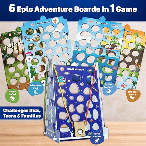 Image of Butterfly Edufields Twisty Escape Marble Maze Board Game | 5 Adventure Worlds | Tabletop Fidget & Dexterity Puzzle | Arcade Desk Game Gift for Kids, Teens & Adults Ages 6-99