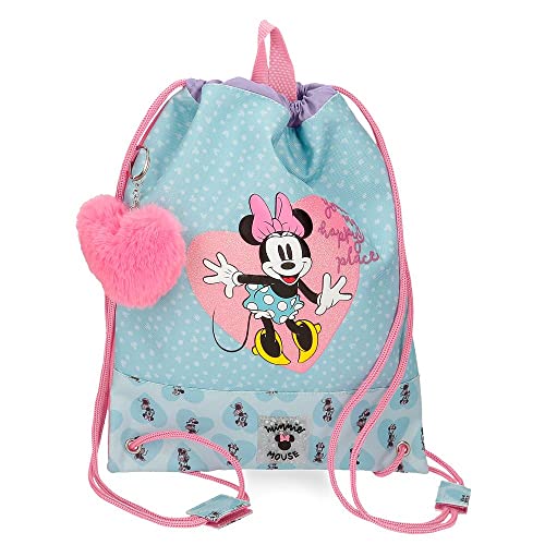 Disney Minnie My Happy Place Mochila Saco Azul 27X34 Cms Poliéster 0L