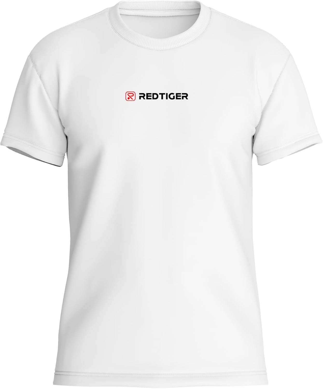 Unisex Cotton Casual T-Shirt, Crew Neck, White