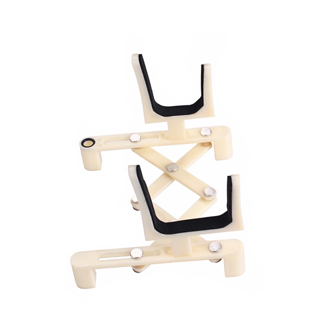 BESTonZON Plastic Violin Rack Portable Foldable Adjustable Stand Sponge Pad Violin Accessory