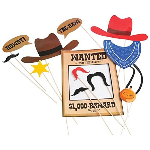 U.S. Toy Cowboy Photo Booth Props, Pack of 1, Multi