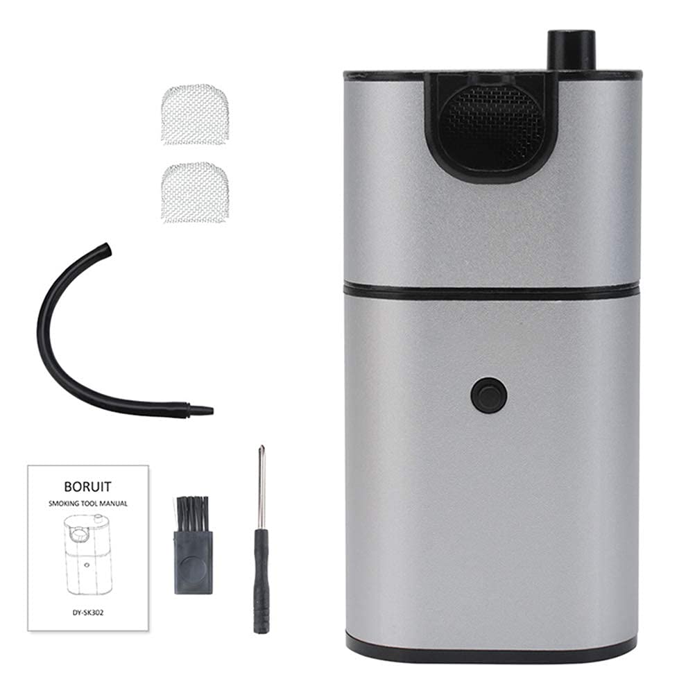 Ejoyous Machine à Fumer Portative, Alliage d'aluminium, Infuseur de Fumée de Nourriture Froide pour Cocktails de Fruits de Mer de Viande 125x65x35mm (Comme montré)