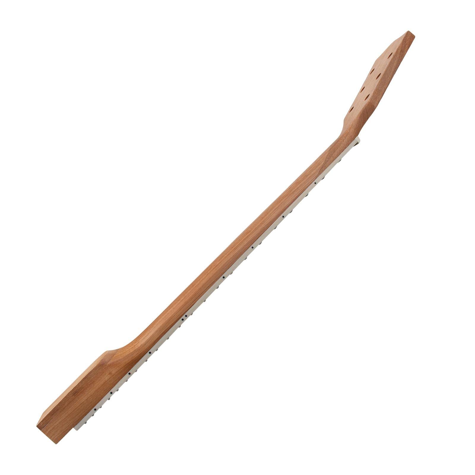 Generic Elektrische Gitarrenhals Mahagoni Rosewood Griffbrett Gitarrenhals Körper Leer 22 Bund Zubehör mit Natürlicher Oberfläche Und Einlage für Musik