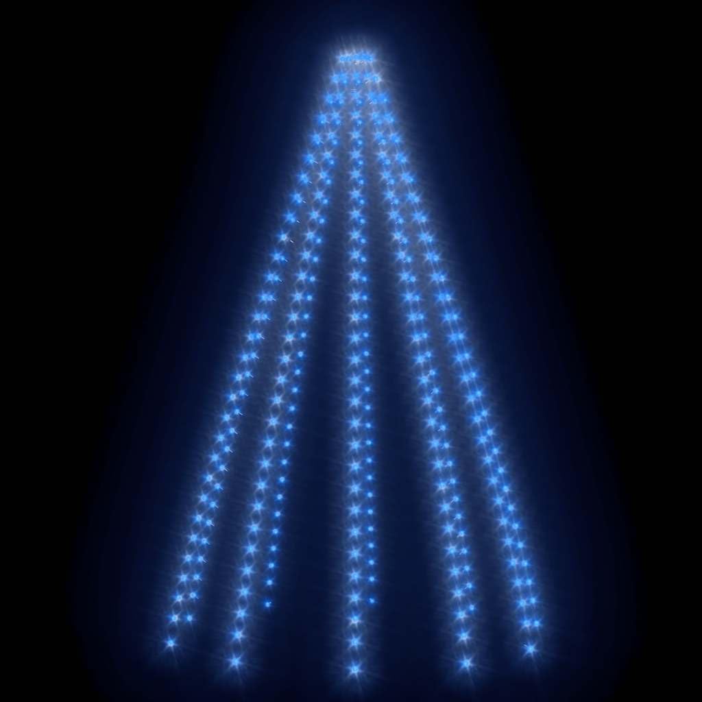 Siatka świetlna na choinkę z 300 diodami LED, niebieska, 300 cm, PCW, łańcuch świetlny do użytku wewnątrz i na zewnątrz, wodoszczelna, zasilanie USB, dekoracja do ogrodu, na balkon, do pokoju