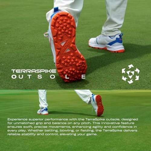 Image of Hundred HyperTurf Cricket Shoes | TerraSpike Rubber Studs Men | Embedded Support Plate for Stability | Lightweight & Durable | Ideal for Turf, Ground & Hard Surfaces