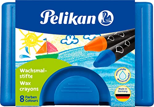Pelikan Wachsmalstift 666/8, rund, Wachskreide, 8 Farben