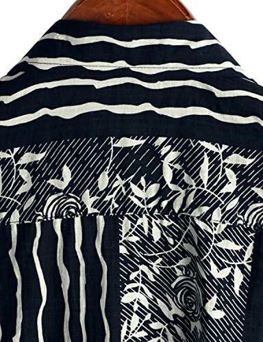 Image of VATPAVE Mens Casual Hawaiian Floral Shirts Short Sleeve Button Down Tropical Shirts Beach Summer Shirts