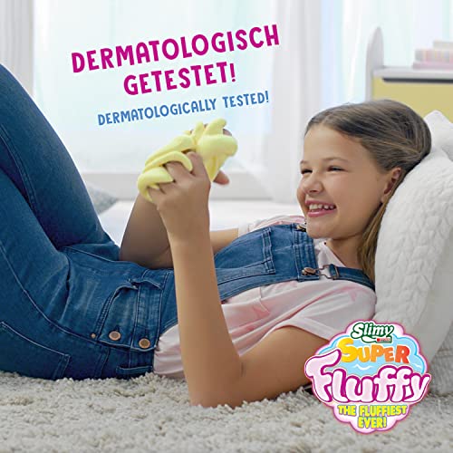 SLIMY Super Fluffy 100g Grün Spielmasse im Becher - der flaumigste Original Slimy Slime, lustig duftende Schleim Knete für Kinder