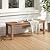 Outdoor Benches Weatherproof, 2-Person Poly Lumber Garden Bench, Brown