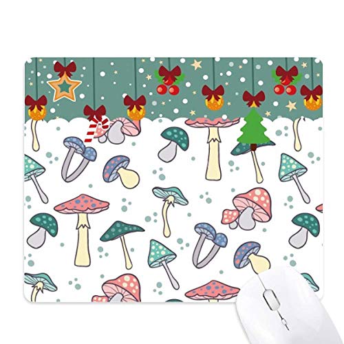 Tapis de souris de bureau champignon antidérapant et précis pour les fêtes