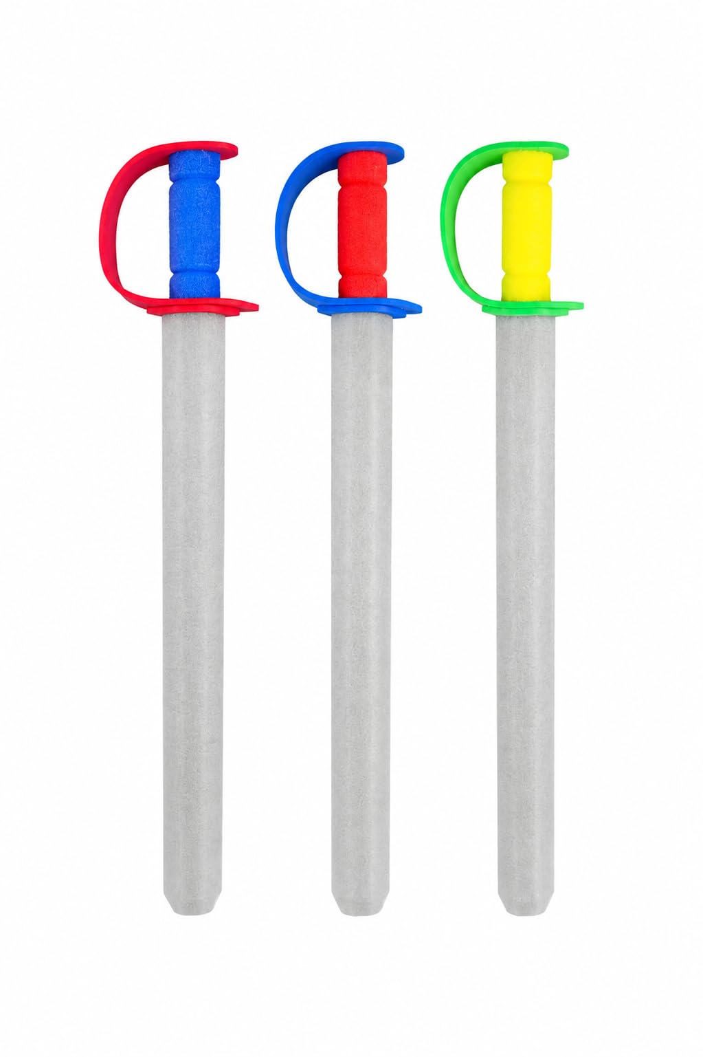 Lizzy 2 x Foam Pirate Sword 54cm | EVA Soft Play Sword for Kids | Assorted Colours | Fancy Dress Accessory, Costume Prop & Party Bag Filler | Safe Pirate Toy Sword for Role Play & Birthday Parties