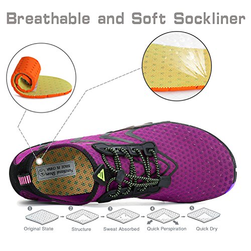 Mens Womens Water Shoes Quick Dry Barefoot Beach Pool Swim Surfing Sailing Walking Jogging Yoga Outdoor Aqua Sports