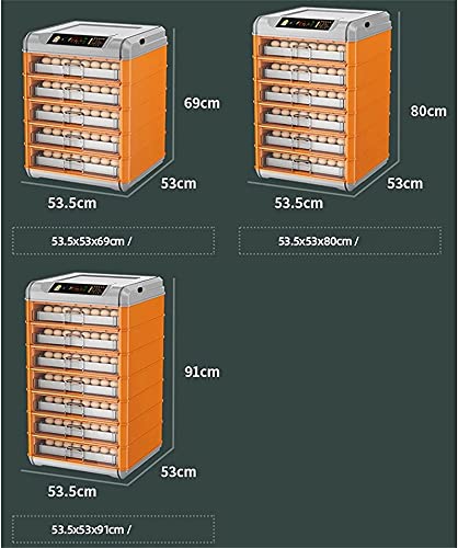 CXSMKP Brutmaschine,Vollautomatisch Inkubator mit LED Temperaturanzeige, 36-448 Eier, Inkubationsgerät, Schlüpfen Von… – Bild 4