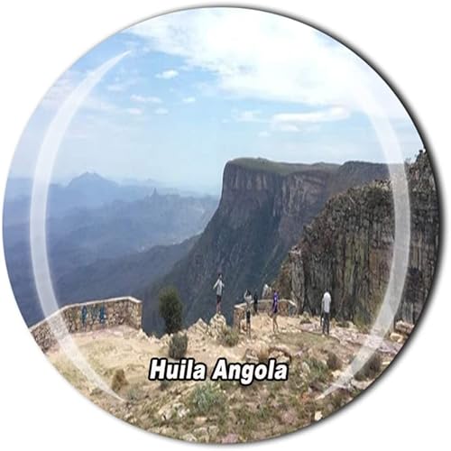 Huila Angola - Adhesivo magnético para nevera, recuerdo turístico de cristal, colección de regalo, para refrigerador