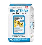 Petkin Petwipes, 100 Wipes – Big 'n Thick Extra Large Pet Wipes for Dogs and Cats – Cleans Face, Ears, Body and Eye Area – Super Convenient, Ideal for Home or Travel – Single Pack of 100 Wipes