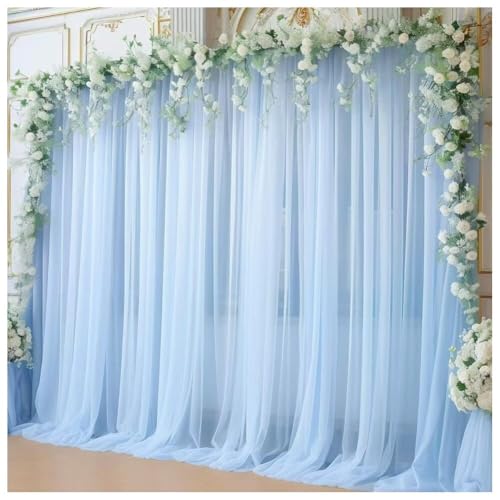 Rideaux en tulle 75 x 3000 cm drapé de plafond et nappe de table pour fête