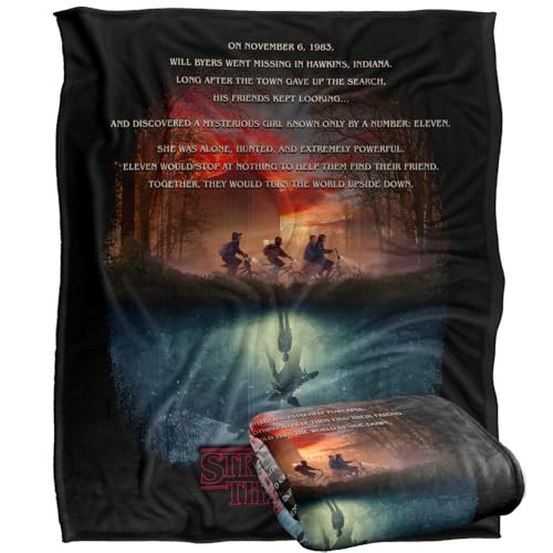 Couverture Stranger Things Upside Down pour des soirées cinéma cocooning