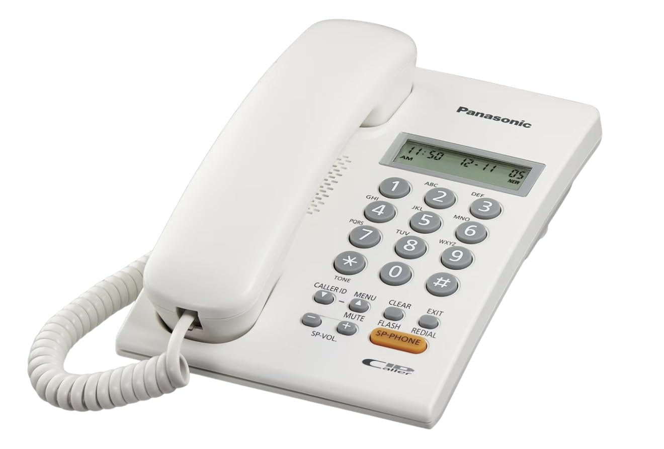 Panasonic Corded Telephone, White