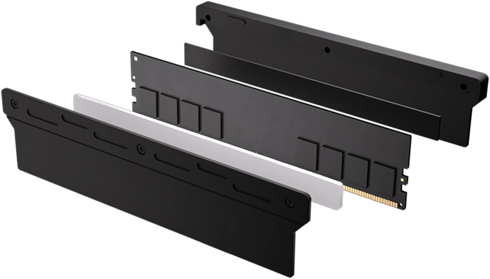 Aluminum Memory Heatsink DDR5 DDR4 DDR4 DDR3 Desktop Gaming Accessories Thermal Cooling Solution Dustproof Heat Spreader