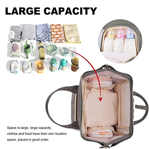 Sac à dos à langer étanche avec matelas de change intégré et durable - 2